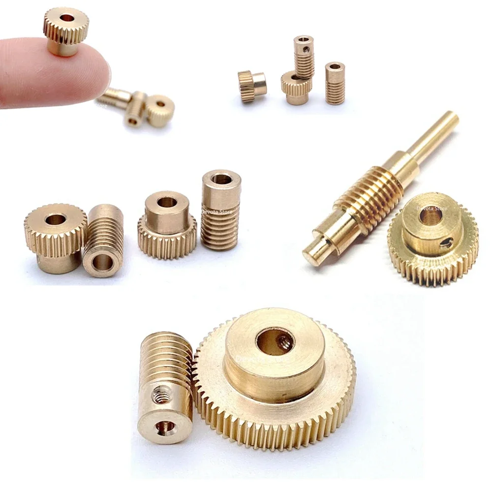 0,3 m Mini-Präzisions-Schneckengetriebe-Reduzierungssender 1:20 30 40 50 60 25 35 45 55 70 80 100 Zähne DIY PTZ-Transfer-Reduzierstück Image
