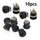 BLUESON 10Pcs 9V12V Diy Guitar Effects Pedal Power Dc Connectors Socket Plug Jack 2.1Mm