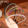 Levao Glänzenden Strass Stirnband Für Mädchen 2022 Neue Mehrfarbige Haarband Hoop Lünette Haar