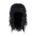 Heated Rollers for Hair Men s 80s Wig Long Curly Wig Black Rock-Punk Wig Wig Role Playing Party Transparent Closure Curly