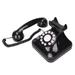 Corded Phone Retro Telephone Button Dial Corded Phone Vintage Phone Retro Phone Retro Telephone Classic Button Dial Decorated Corded Landline Phone For Business Black