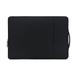 Laptop Sleeve Bag Compatible with MacBook Air/Pro 11-15.6 inch Notebook Polyester Vertical Case with Pocket Waterproof Breathable Wear-resistant Black