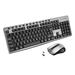 Gaming One Handed Keyboard KB6600 Wireless With Multimedia Mouse And Keyboard Set 2.4G 104 Keys Gaming Stuff for Setup
