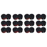 PrinterDash Compatible Replacement for Victor 600/800/850/1240/1280/1430/1460/1500/1560 Black/Red P.O.S. Printer Ribbons (12/PK) (68015BR_12PK)