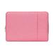 Laptop Sleeve Bag Compatible with MacBook Air/Pro 11-15.6 inch Notebook Polyester Vertical Case with Pocket Waterproof Breathable Wear-resistant Pink