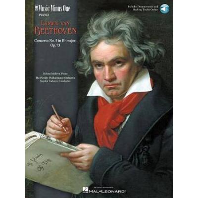 Beethoven - Concerto No. 5 In E-Flat Major, Op. 73 Music Minus One Piano Book/Online Audio