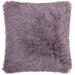 Mina Victory Yarn Shimmer Lavender Shag Throw Pillow - Nourison TL004