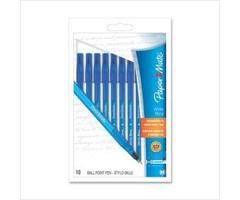 Paper Mate Ballpoint Pen, Medium Point, 10/PK, Blue PAP9313499