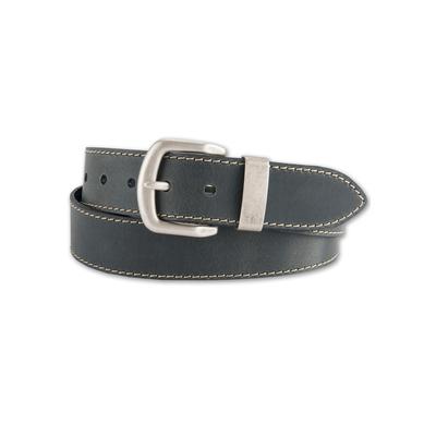 Ledergürtel BERND GÖTZ, Damen, Gr. 90, grau (anthrazit), Leder, unifarben, casual,modisch, Gürtel, mit Kontrastnaht und Metallschlaufe Image