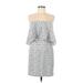 Gianni Bini Casual Dress - Popover: White Damask Dresses - Women's Size 6