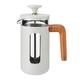 La Cafetière Pisa Cafetière, 3 Tassen/350 ml, hitzebeständiges Borosilikatglas und Edelstahl mit griffigem Kolben, kleine French Press Kaffeemaschine für losen Tee und gemahlenen Kaffee, Feuerstein