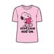 Toei animation Damen T-Shirt Snoopy Pink Erwachsene Tshirt, bunt, Einheitsgröße