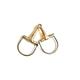 Stainless Steel 4.5'' & 5'' EggButt Snaffle Bit Horse Riding double Jointed Mouth Snaffle Bit (5'' Silver & Brass Snaffle)