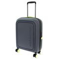 Mandarina Duck Unisex Logoduck + Trolley Cabin P10szv54 Luggage Suitcase, Grey and Lime, Cabin, LOGODUCK +