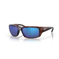 Costa Del Mar Fantail Polarized Sunglasses - Costa 580 Glass Lens Tortoise/Blue Mirror, One Size