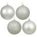 Mercury Row® Holiday Décor Ball Ornament Plastic in Gray | 4" H x 4" W x 4" D | Wayfair 804B8B2D8D2345E3BD83FB6D5B6F983C