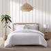 Tommy Bahama Home Tommy Bahama Wicker Solid Comforter Set Polyester/Polyfill/Cotton in White | Queen Comforter + 2 Standard Shams | Wayfair