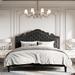 Lark Manor™ Antonious Tufted Low Profile Platform Bed Upholstered in Black | 46.9 H x 76.3 W x 83 D in | Wayfair 071FDFF9C8BE4B1F881BAEADA18525C6