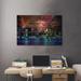 Latitude Run® Boston, Massachusetts Orion Nebula Skyline - Unframed Print on Wood in Black/Blue/Brown | 18 H x 26 W x 1.5 D in | Wayfair