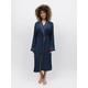 Cyberjammies Navy Knit Long Dressing Gown, Navy, Size 10, Women