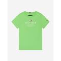 Tommy Hilfiger Boys Logo T-shirt In Green Size 16 Yrs