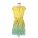 Guess Casual Dress: Yellow Print Dresses - Women's Size 6