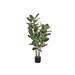 Artificial Plant, 47" Tall, Oak Tree, Indoor, Faux, Fake, Floor, Greenery, Potted, Real Touch, Decorative, Green Leaves