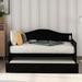 Twin Wooden Daybed with Trundle Bed, Sofa Bed for Bedroom Living Room