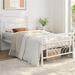 Yaheetech Modern Twin XL Size Metal Bed Frame with Sparkling Star-Inspired Design Headboard and Footboard