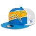 Men's New Era Powder Blue Los Angeles Chargers Tear Trucker 9FIFTY Snapback Hat