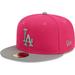 Men's New Era Pink Los Angeles Dodgers Two-Tone Color Pack 59FIFTY Fitted Hat