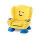 Fisher-Price Laugh & Learn Smart Stages Stuhl - interaktives musikalisches Spielzeug für Kleinkinder, Version: Italienisch, Gelber HBB71