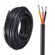 sourcing map Power Cable 3 Conductor Electrical Wire 16AWG 65.6ft 20 Meters UL2464 Electrical Wire PVC Cord Copper Cable for LED Strips Lamps Lighting