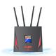 KuWFi 4G Router With SIM Slot, 4G Wireless WiFi Router 300 Mbps with 4 High Gain Antennas, Waterproof Modem 4G Router, Sim Card WiFi Router, Support 10 User, APN, PIN,DMZ,SMS,iMei,Plug and Play