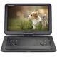 YOOHOO19.6" Portable DVD Player with17.1" Large HD Swivel Screen,Built-in 5 Hours Rechargeable Battery, Supports All-Region, multi region,car dvd players for kids,Earphone/SD Card/USB/AV-in/AV-out