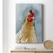 August Grove® Chicken Portrait II Premium Gallery Wrapped Canvas - Ready To Hang Canvas, Solid Wood in Gray/Red/Yellow | 12 H x 8 W x 1 D in | Wayfair