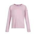 Regatta Childrens Unisex Childrens/Kids Burlow Marl Long-Sleeved T-Shirt (Violet) - Purple - Size 7-8Y