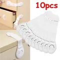 10pcs/Lot Drawer Door Cabinet Cupboard Toilet Safety Locks Baby Kids Safety Care Plastic Locks