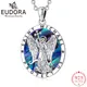 Eudora 925 Sterling Silber St. Michael Archangel Halskette Feine Abalone Shell Patronus Anhänger