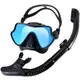 Schnorchel maske Set Silikon Schwimm brille Taucht raining Kit trocken oben bunt len Weitwinkel