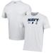 Men's Under Armour White Navy Midshipmen 2023 Aer Lingus College Football Classic Celtic Knot Performance Cotton T-Shirt