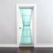 Wide Width BH Studio Sheer Voile Door Panel With Tiebacks by BH Studio in Seaglass (Size 60" W 40" L) Window Curtain