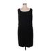 DressBarn Casual Dress - Sheath: Black Solid Dresses - Women's Size 14