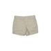 Eddie Bauer Khaki Shorts: Tan Solid Bottoms - Women's Size 0 Petite