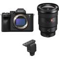 Sony a7 IV Mirrorless Camera with 16-35mm f/2.8 Lens and Microphone Kit ILCE-7M4/B
