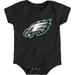 Newborn & Infant Black Philadelphia Eagles Team Logo Bodysuit
