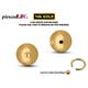14K Gold Dimple Piercing Balls - Replacement, Attachment Loose Parts Jewelry For Ball Closure Ring, Captive Ring Beads