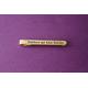 Personalized Brass Tie Clip - Custom Gold Toned Bar Father Of The Bride Gift Engraved Groom