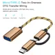 Adaptateur USB 3.0 OTG 2 en 1 câble Micro USB à USB 3.0 convertisseur OTG pour manette de jeu