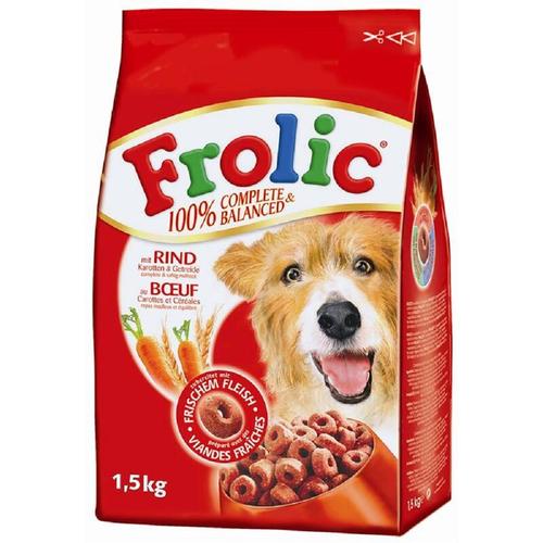 Mars – Frolic │ mit Rind, Karotten und Getreide – 1 x 1,5kg │ Hundetrockenfutter